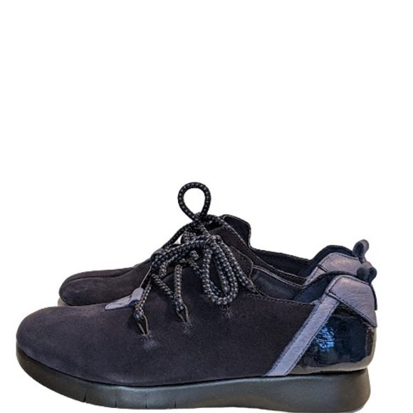 SAYDO WMNs Made In Portugal Suede & Textile Lace Up Shoes New in Box Size 7.5 US - Picture 4 of 10